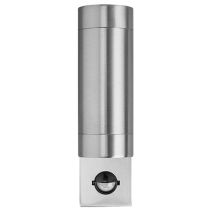 Bell Lighting Luna GU10 Up/Down PIR Wall Light - IP54, Stainless Steel