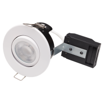 Bell Fire Rated MV Centre Tilt Downlight Matt White
