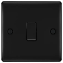 BG Nexus Metal Matt Black Intermediate Switch 20A 16AX 2 Way