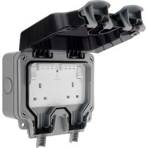 BG Weatherproof Outdoor 13A Socket Outlet with WiFi Extender