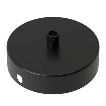 Calex 940010 Metal Ceiling Rose Matt Black 100mm 1 Hole