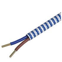 Calex 940236 1.5M Blue/White Fabric Pendant Cable