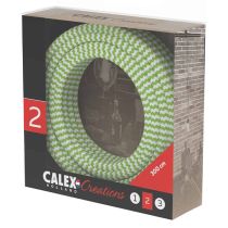 Calex 940280 3M Lime/White Fabric Pendant Cable