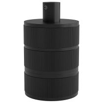 Calex 940420  Matt Black Aluminium Pendant Lamp Holder 3 Rings Model