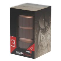 Calex 940422  Matt Copper Aluminium Pendant Lamp Holder 3 Rings Model