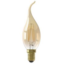 Calex Filament LED Candle Tip Lamp 240V 3.5W E14 DXS35 Gold Dimmable 