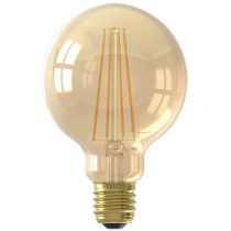 Calex LED Filament Globe Lamp 4W E27 G95 Gold 2100K Dimmable