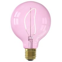 Calex NORA LED Globe G95 240V 4W 150lm E27, Quartz Pink 2000K dimmable