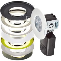 Collingwood H2 Pro 550 Dimmable Fire Rated LED Downlight & Bezel