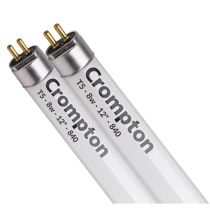 Crompton 8W Fluorescent T5 Mini Tube 525mm 4000K 2 Pack