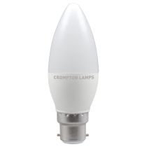 Crompton 11366 LED Candle Thermal Plastic Opal 5.5W 6500K BC-B22