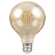 Crompton LED Filament Globe 95mm Dimmable 5w 240v 2200k ES-E27