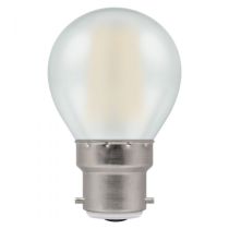 Crompton 7253 LED Round Filament Pearl 5W 2700K BC - B22d