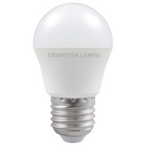 Crompton ES/E27 LED Round Thermal Plastic Opal