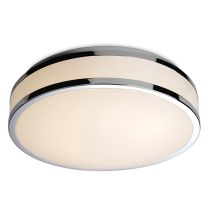 Firstlight Atlantis LED Flush Ceiling Fitting with White Diffuser and Chrome Trim