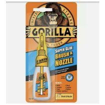 GORILLA SUPER GLUE BRUSH & NOZZLE 12G