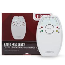 HiSPEC Deaf Aid Kit with Strobe Vibrating Pad and AC/DC Adaptor