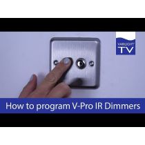 Varilight V-PRO JQI252 2 Gang 1-Way IR Remote/ Touch Master LED Dimmer (2 x 0-100W) 
