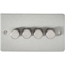 MLA Flat Plate 4G 2 way 10-200W (5-150W LED) trailing edge dimmer - Brushed Chrome