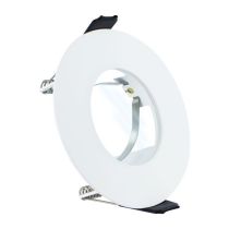 Integral LED ILDLFR70D001-4 Pack of 4 White Fire Rated IP65 Static Downlights with GU10 Holders - 70mm Cutout