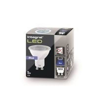 Integral LED 5W GU10 Blue Non Dimmable Light Bulb 40 Degree Beam