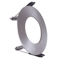 Integral Evofire Satin Nickel Round Fire-Rated IP65 Downlight with GU10 Holder
