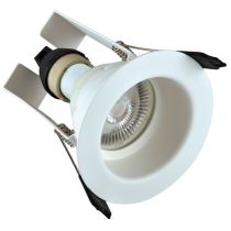 Integral LED White Round Recessed Fire-Rated Downlight With Insulation Guard