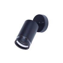 Integral Outdoor Stainless Steel Adjustable Wall Spotlight Light IP65 1 X GU10 Black