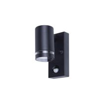 Integral Outdoor Stainless Steel Down Wall Light PIR IP54 1 X GU10 Black
