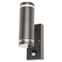 Integral Outdoor Up And Down Wall Light PIR Anthracite Grey 