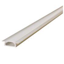 Integral Recessed Silver LED Profile 22x6x1000mm Frosted Diffuser