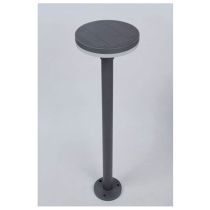Kosnic Tall Grey Tarkine 4000K LED Solar Powered Aluminium Outdoor Bollard