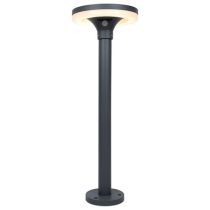 Kosnic Tall Grey Tarkine 4000K LED Solar Powered Aluminium Outdoor Bollard