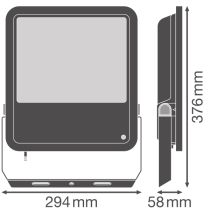 Ledvance 117W Performance Class LED Photocell Floodlight 4000K IP66