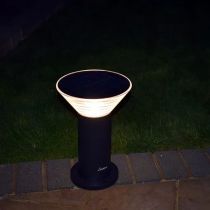 Lumena 380mm Olympia Pro-Solar Pedestal Warm White (External Base)