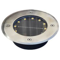 Lumena 6000K Soldial 3W LED Solar In-ground Light Stainless Steel