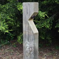 Lumena GU10 Pacaman Radiata Timber Sleeper Path Light