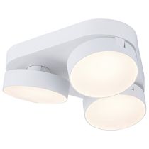 LUTEC Tripple Stanos Smart Tunable Whte Surface Mounted Spot Light - White