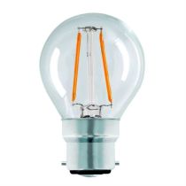 Megaman LED B22 Clear Filament Golfball 4W Warm White
