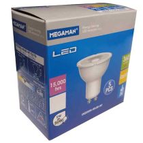 Megaman LED GU10 4.2W Warm White 36D 5 PACK
