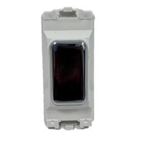 MK Logic K4881 Polished Chrome Module Blank with White Insert 