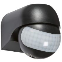 MLA Knightsbridge OS0014B Black Mini Wall Mounted 180deg 12m PIR Sensor IP44