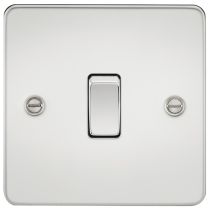 MLA Flat Plate Polished Chrome 1G Two Way Switch