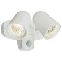 MLA IP65 18W LED White Twin Spot with PIR