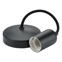 MLA Knightsbridge 6 Inch E27 Contemporary Pendant Set  Anthracite