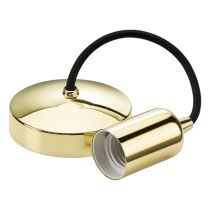 MLA Knightsbridge 6 Inch E27 Contemporary Pendant Set  Polished Brass