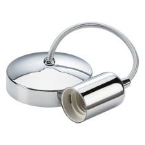 MLA Knightsbridge 6 Inch E27 Contemporary Pendant Set  Polished Chrome