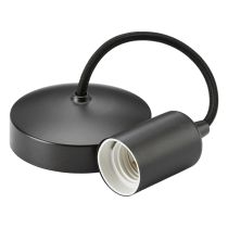 MLA Knightsbridge 6 Inch E27 Contemporary Pendant Set  Smoked Bronze