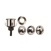 ML Knightsbridge LEDM06W White LED Mini Ground Lights w/ 3 Interchangeable Heads IP65 0.6W 230V