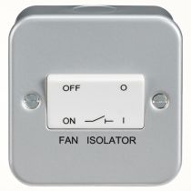 ML Knightsbridge M1100 Metal Clad Triple Pole Fan Isolator Switch IP20 10A 230V
